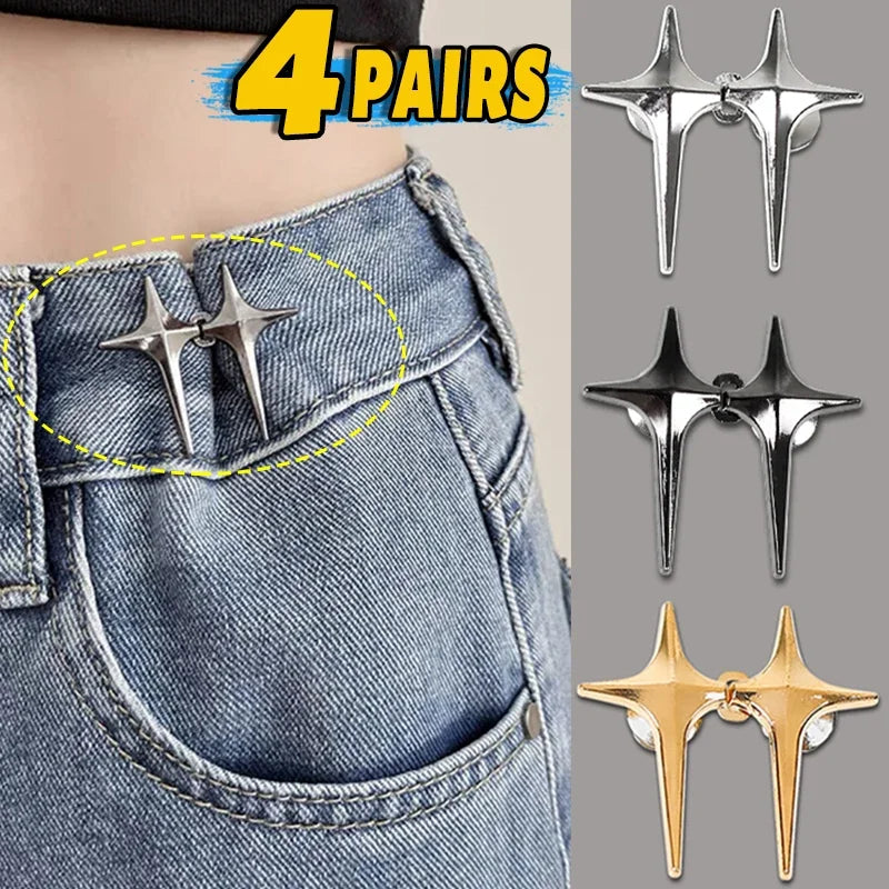 Adjustable Waist Buckle Jean Buttons