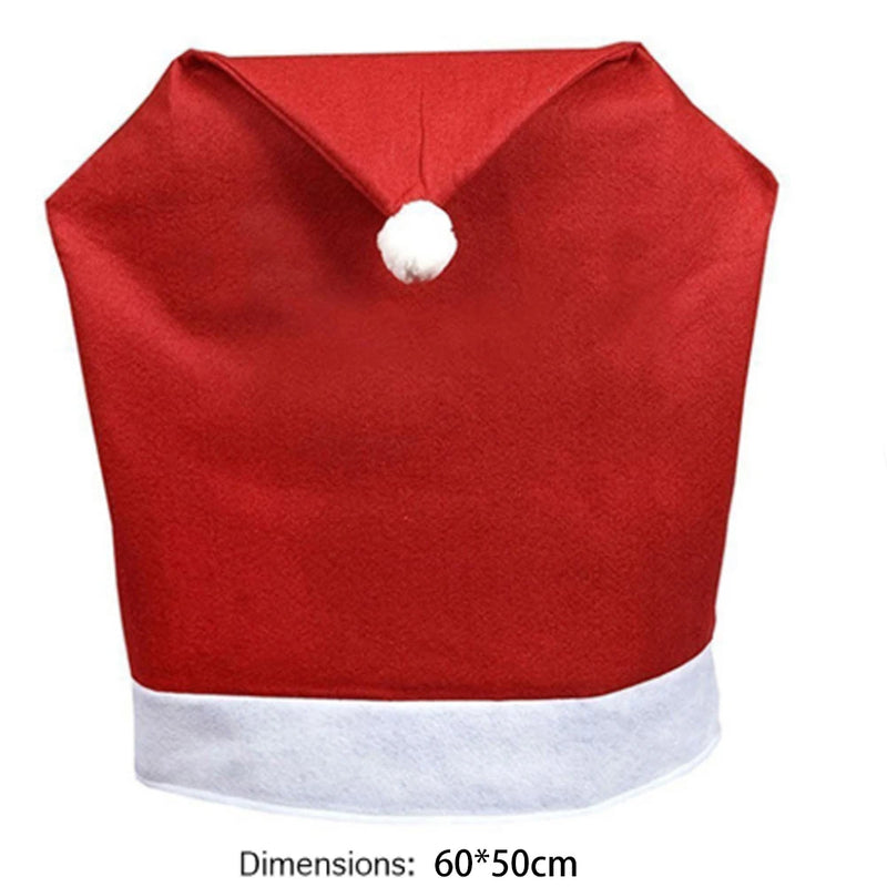 Santa Chair Table Christmas Hat