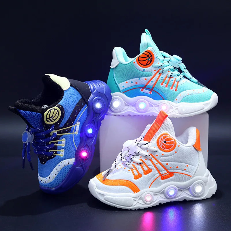 LED Children's Basketball Shoes