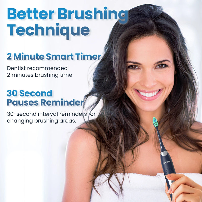 Electric Toothbrush with 10 Brush Heads