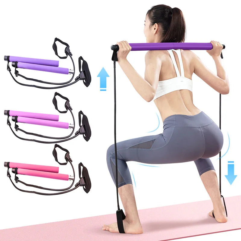 Fitness Pilates Bar Resistance Band