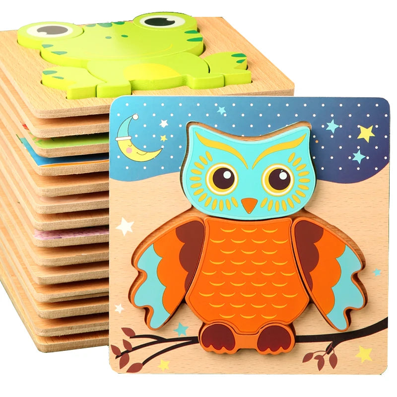 Kids Game 3D Wooden Puzzles