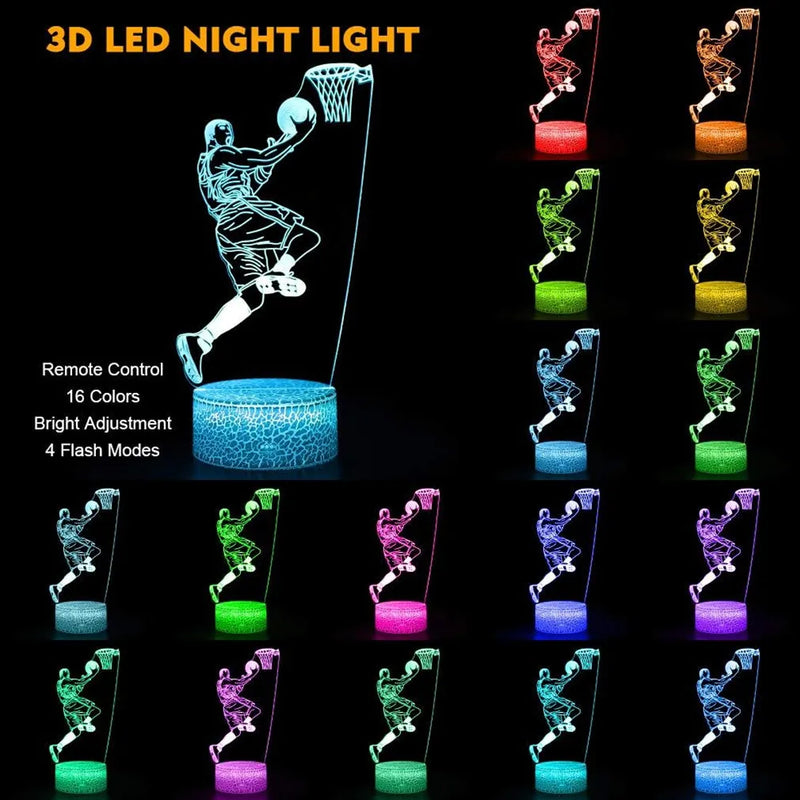 Kids Basketball 3D Illusion Light