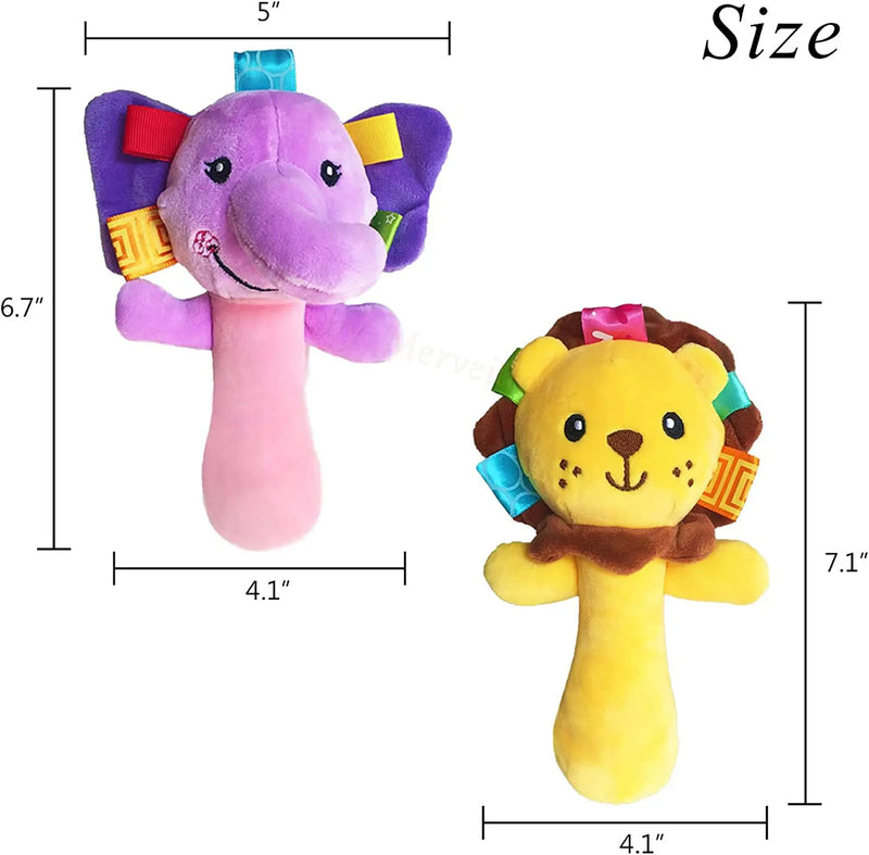 Baby Soft Plush Hand Rattles Toy