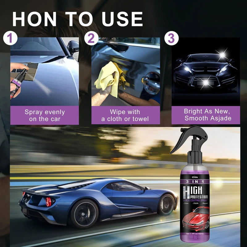 3 In 1 Car Ceramic Coating Spray