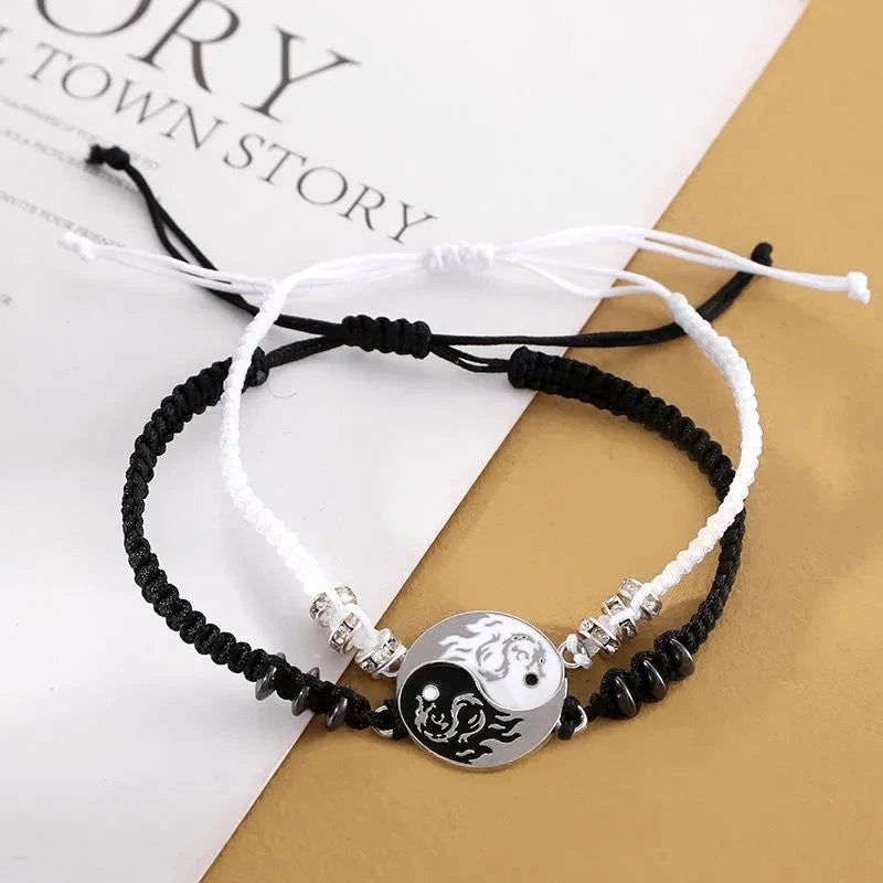 Dragon Figure Yin Yang Bracelet