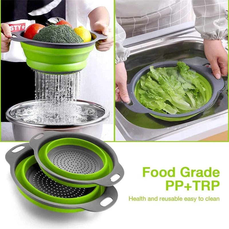 Silicone Folding Drainer Basket