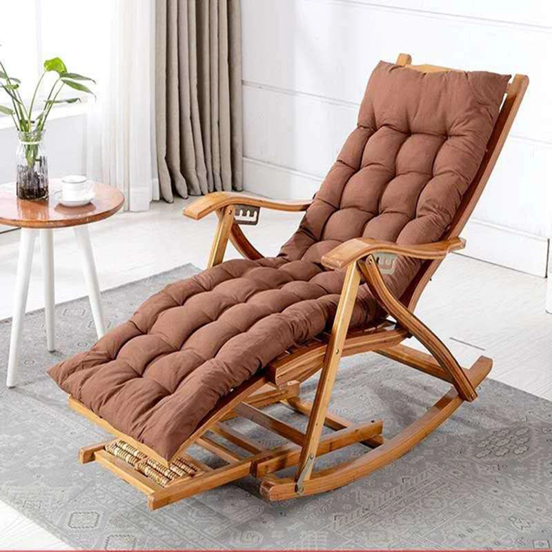 Bamboo recliner backrest Rocking chair