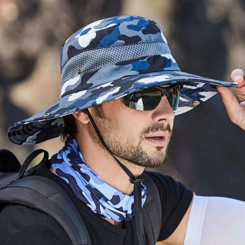 Summer Men Fishing Sun Hat