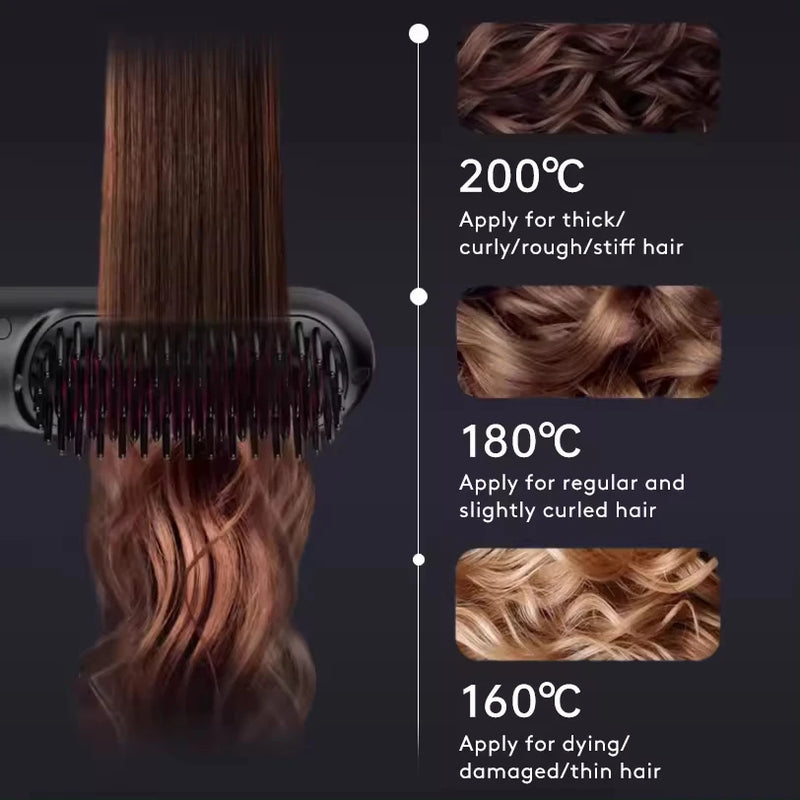 Wireless 2 In 1 Straight Hair Comb