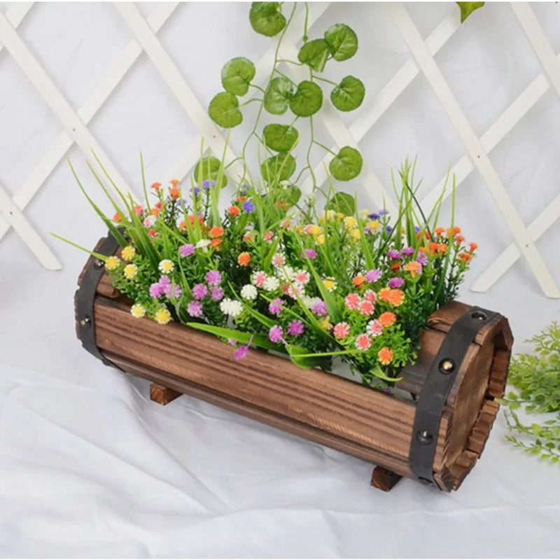 Outdoor Wooden Flower Pot