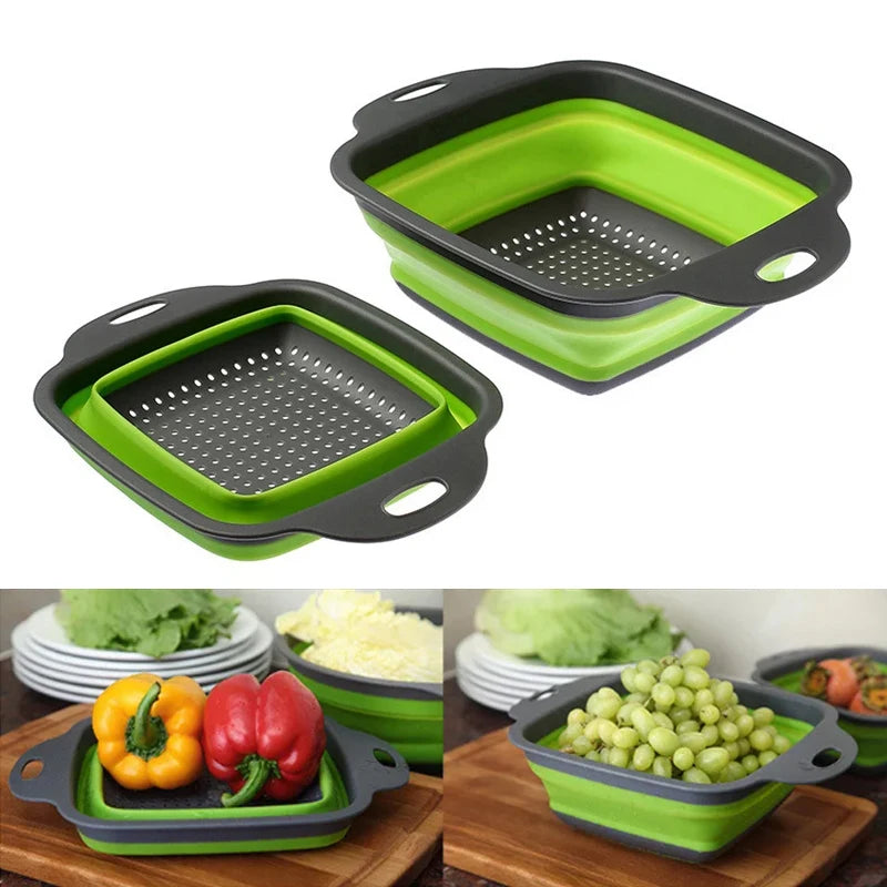 Silicone Folding Drainer Basket