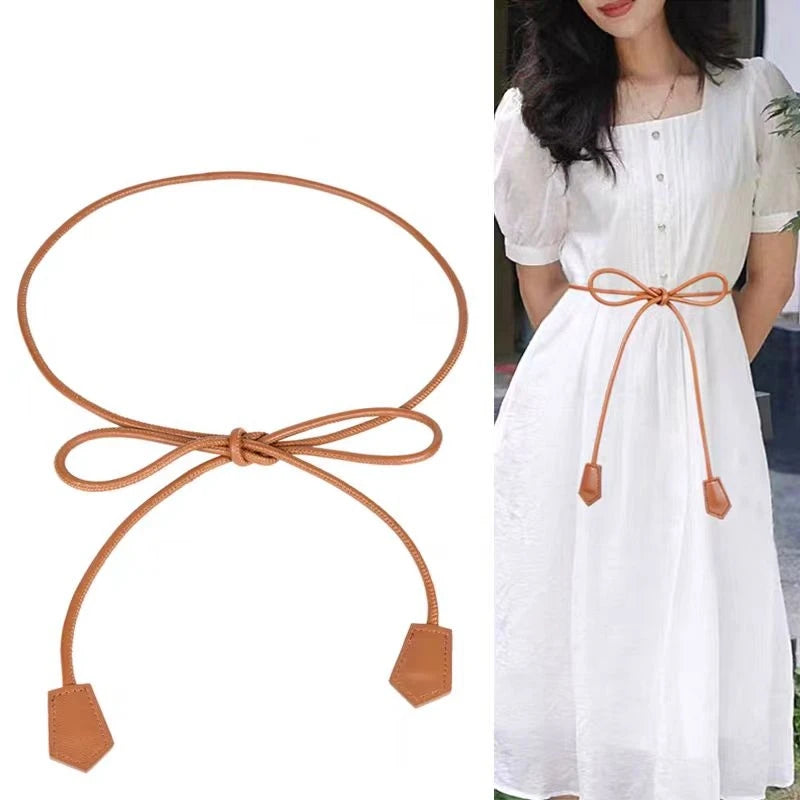 Sheepskin Women's Thin Belt