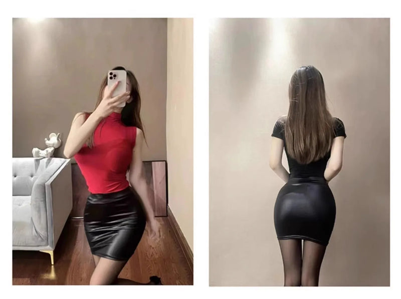 Women's Leather Skirt