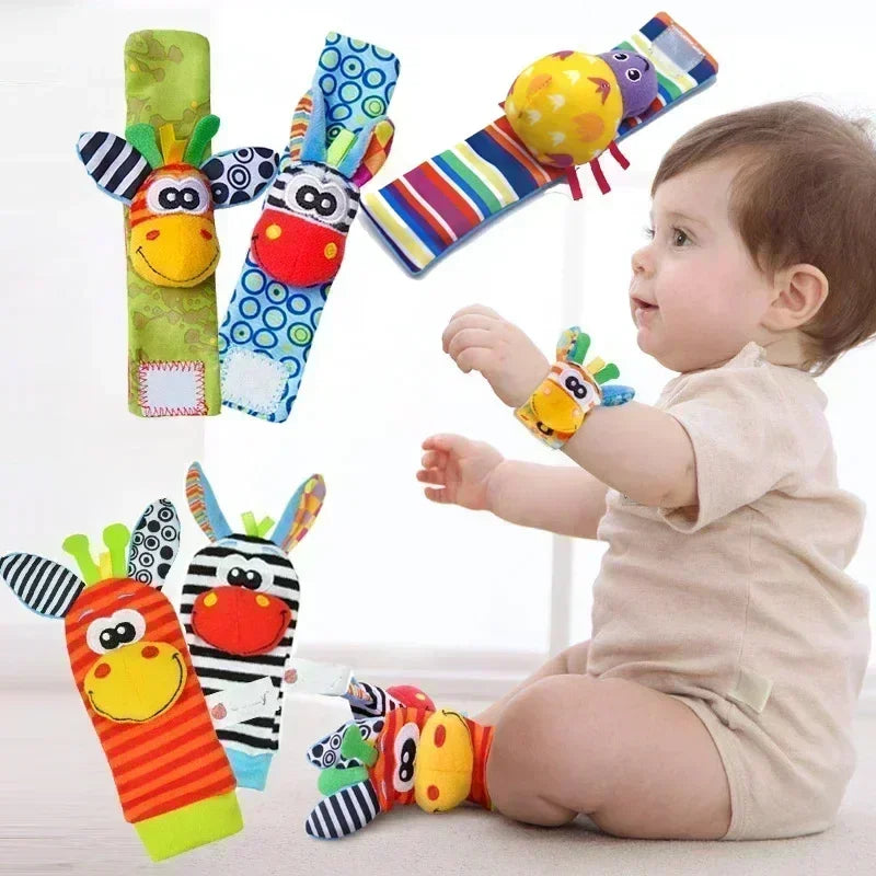 Baby animal socks Rattles Toy