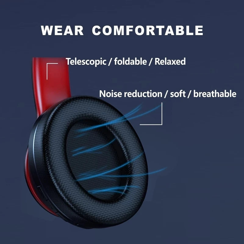 Foldable wireless Bluetooth headset