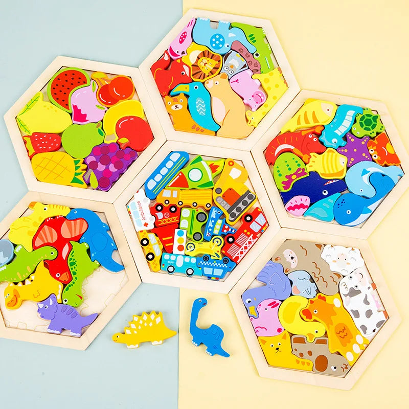 Kids Wooden Jigsaw Puzzle Toy