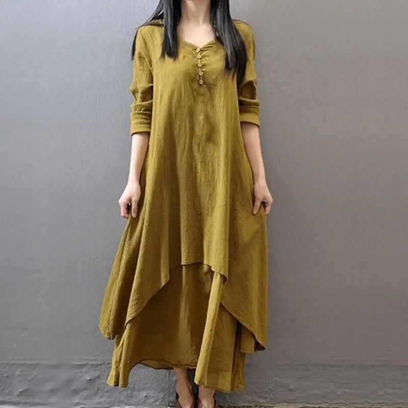 Women Elegant Linen Dresses