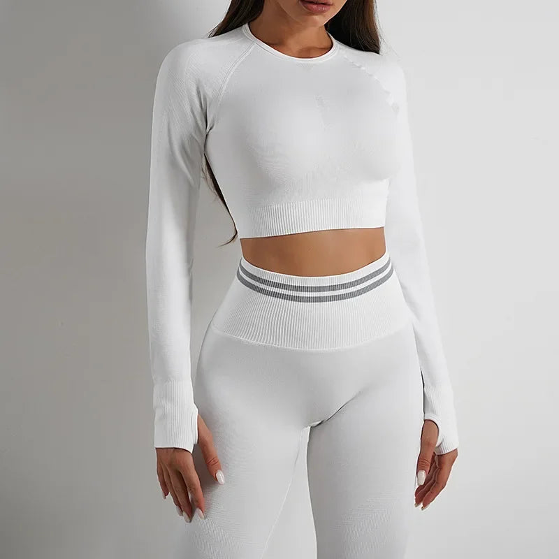 Yoga Seamless Long Sleeve Set