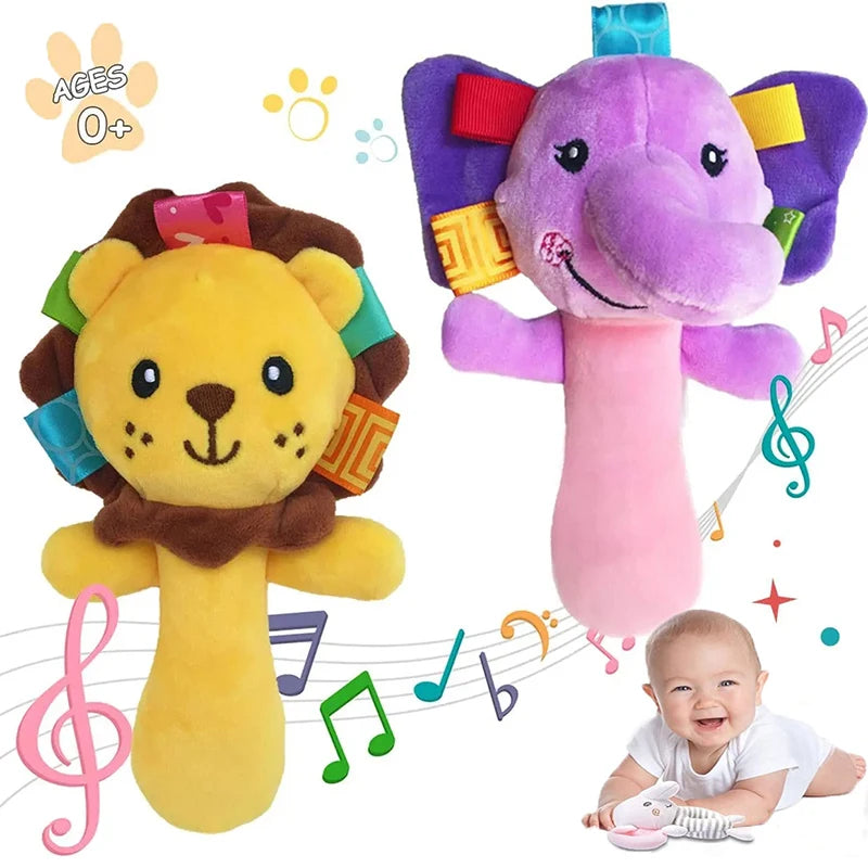 Baby Soft Plush Hand Rattles Toy