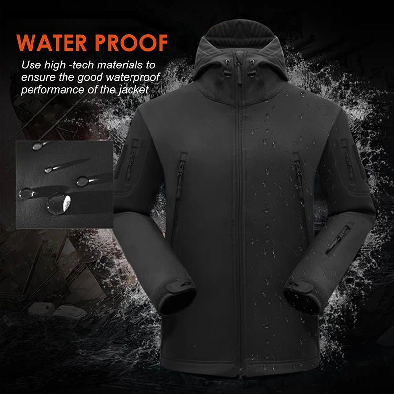 Waterproof Thick Wool Fleece Tactical Set