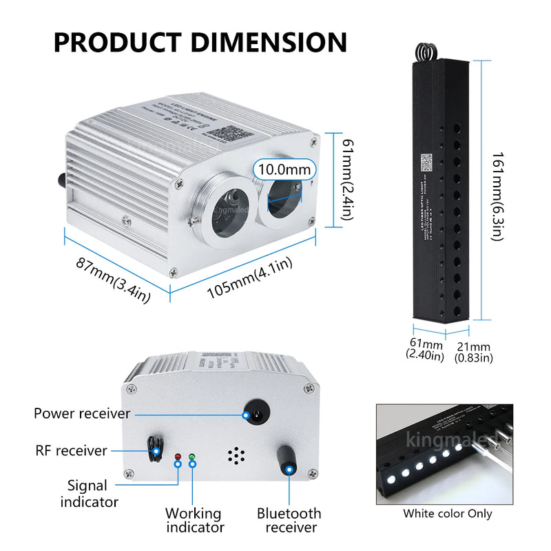 Star Ceiling Optical Fiber Light Kit