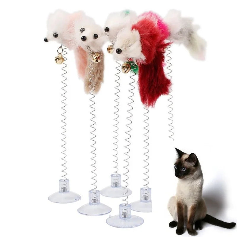 Cat Stick Feather Rod Mouse Toy