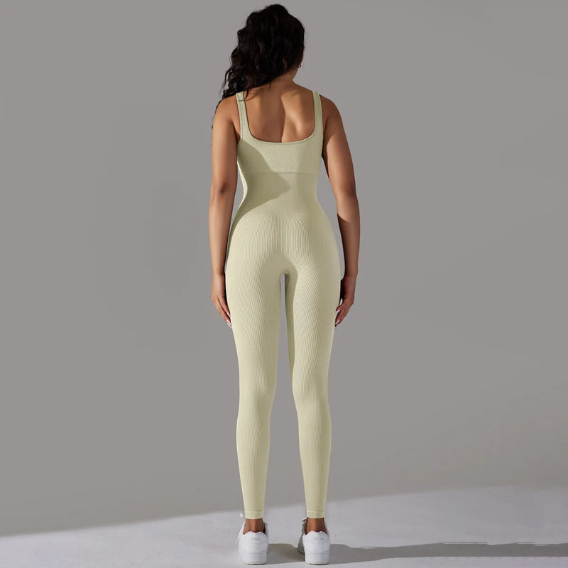 One Piece Seamless Knitted Sport Jumpsuit