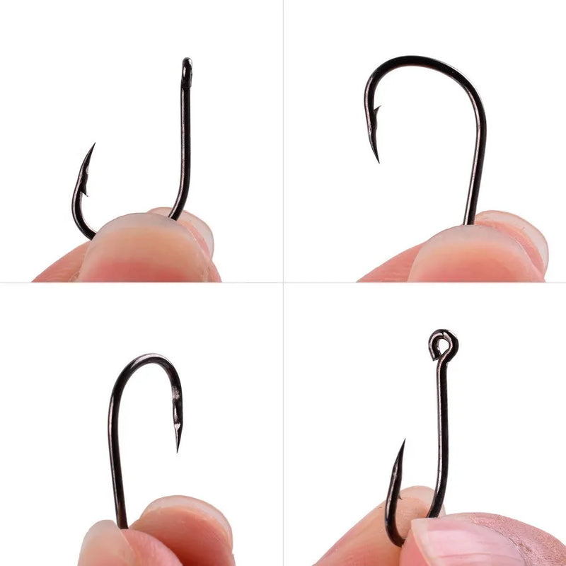 High Carbon Steel Fishing Hooks Set