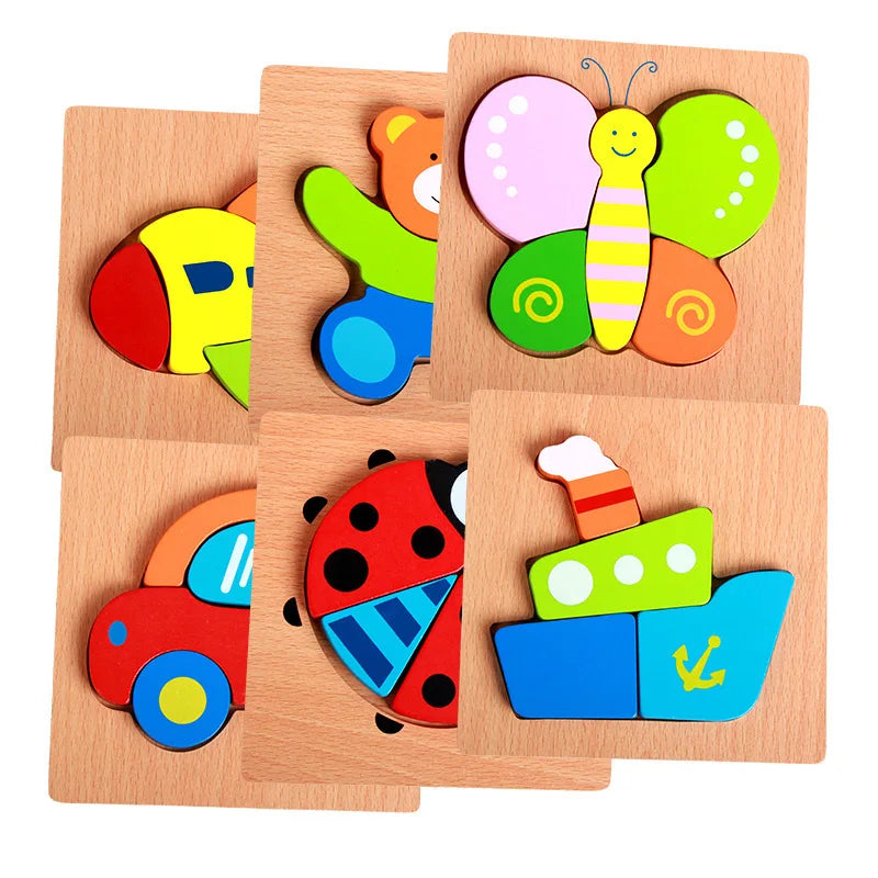 Kids Game 3D Wooden Puzzles