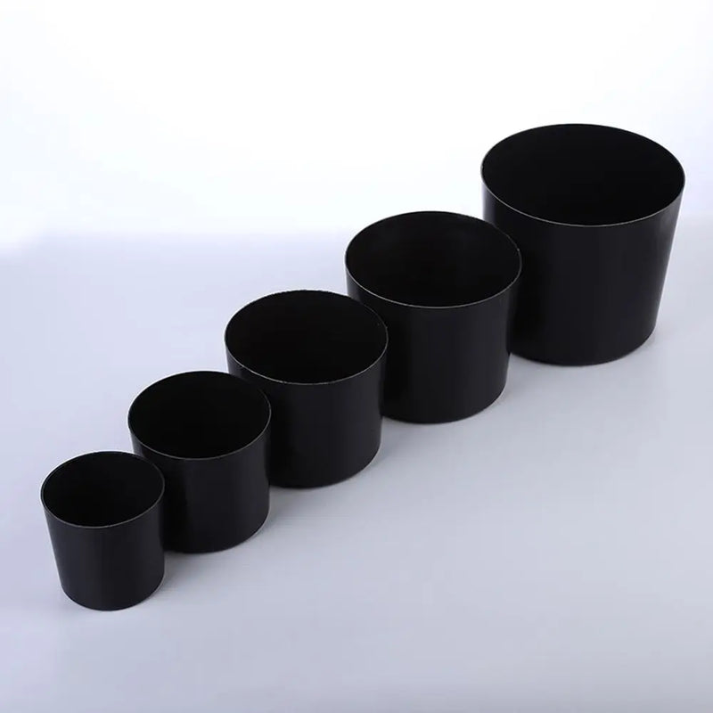 Plastic Black Succulent Planter Pot