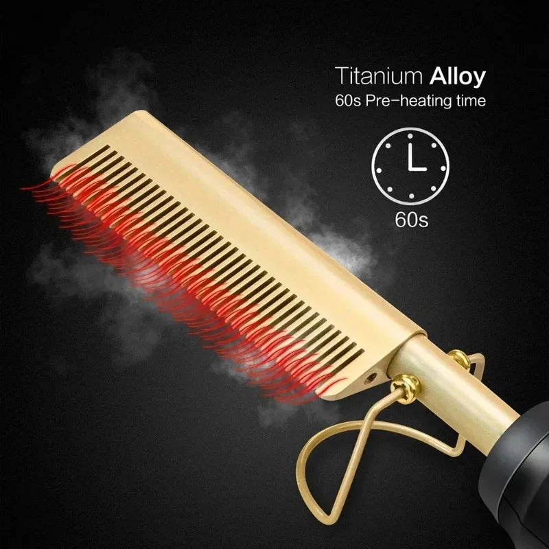 2 in 1 Hair Straightener Comb