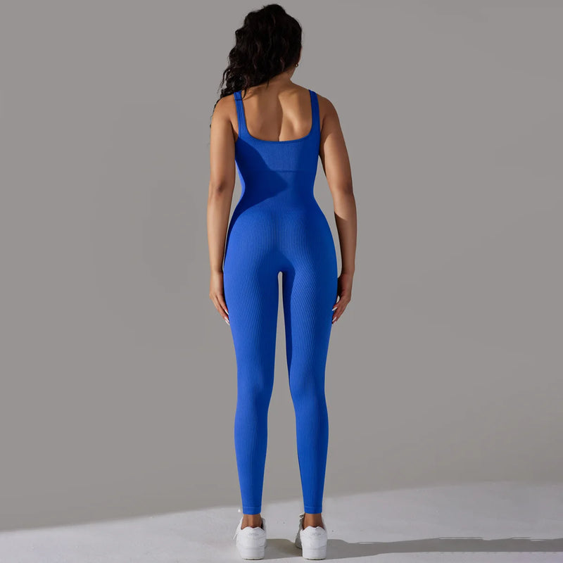 One Piece Seamless Knitted Sport Jumpsuit