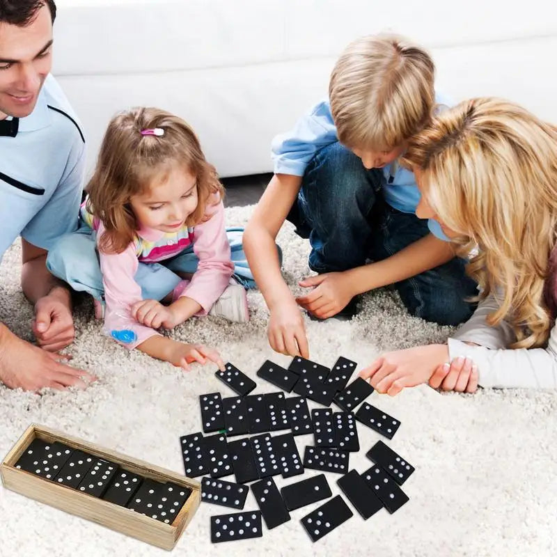 Kid Wooden Domino Board Games