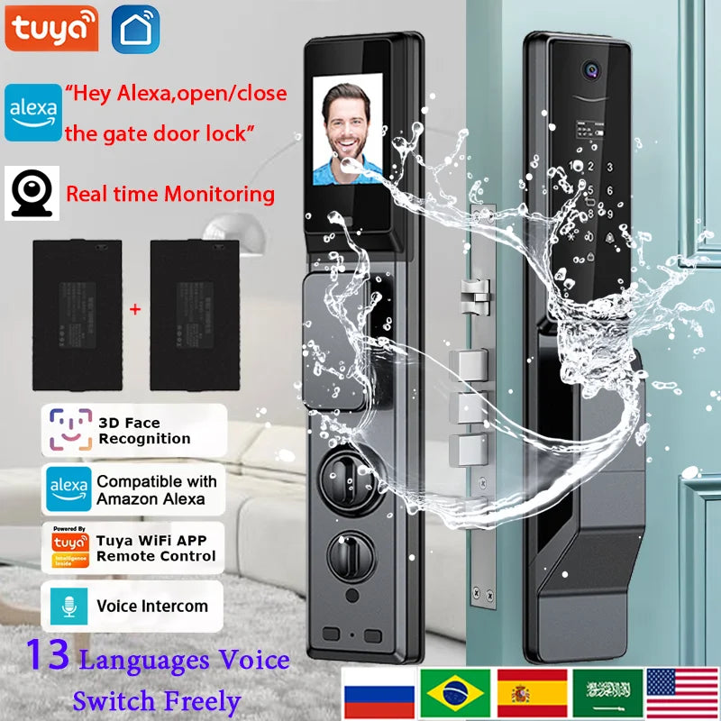 Face Fingerprint Smart Door Lock