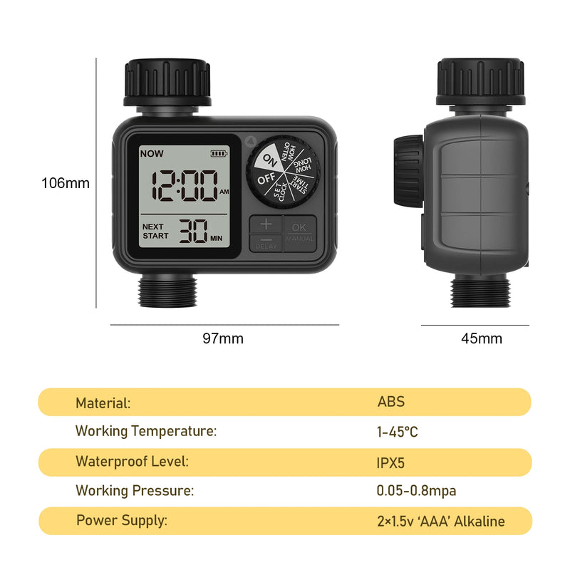 Smart Dial & Button Water Timer