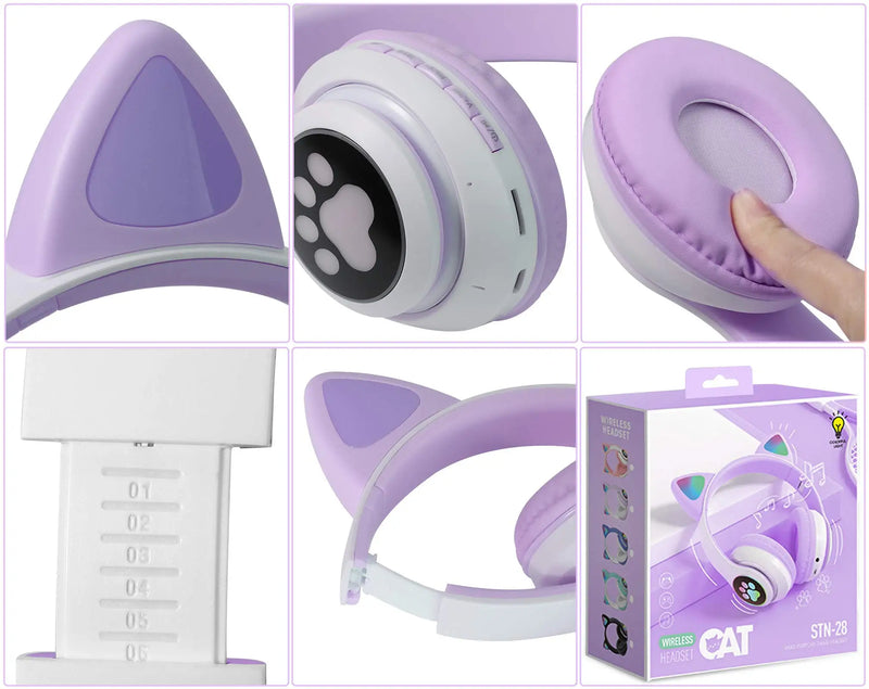 Cute Cat Wireless Headphones