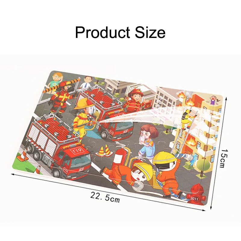 Baby Cartoon 3d Wooden Puzzles