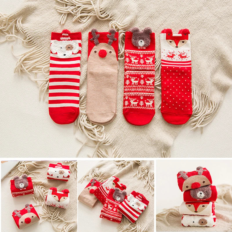 New Year Cute Christmas Socks