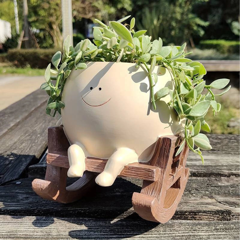 Rocking Chair Flower Pot