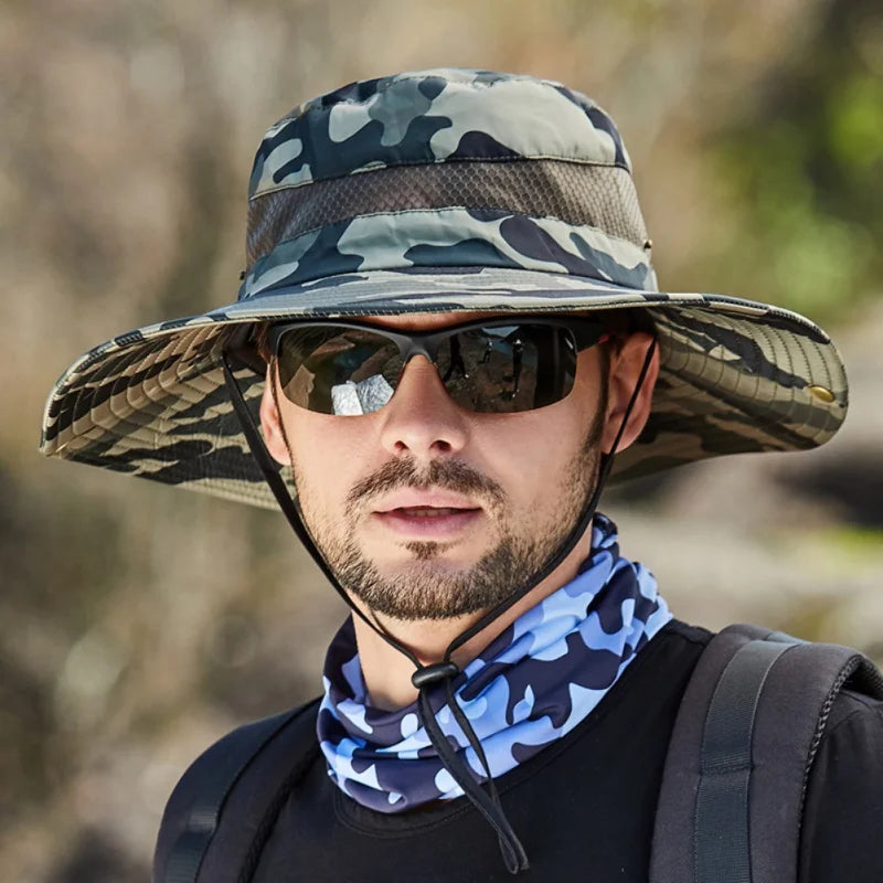 Summer Men Fishing Sun Hat