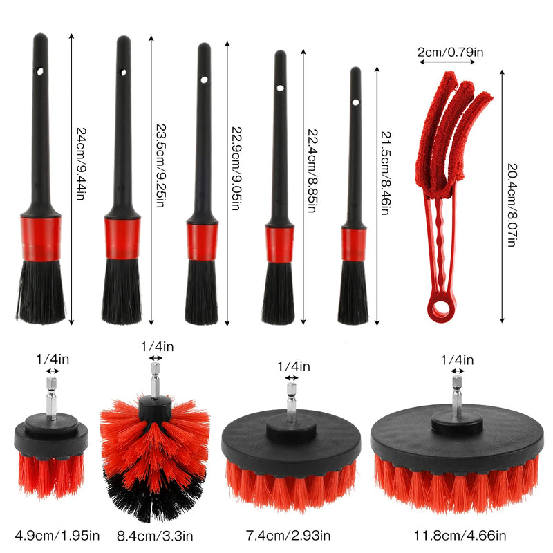 Car Wash Detailing Brush Set