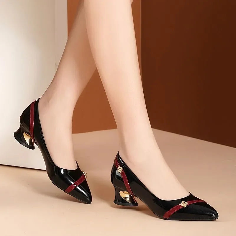 Elegant Beautiful Square Heel Pump