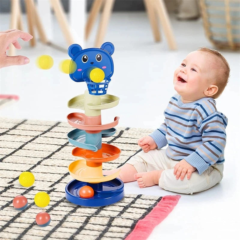 Baby Rolling Ball Tower Toy