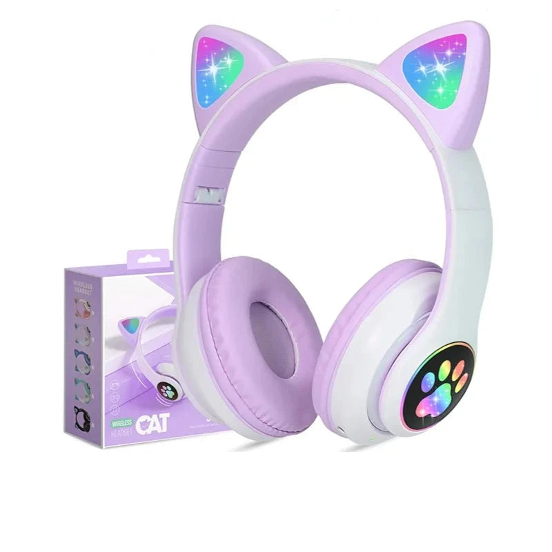 Cute Cat Wireless Headphones