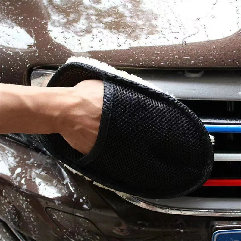 Car Wash Wool Velvet Gloves