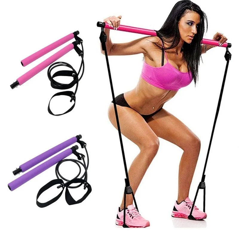 Fitness Pilates Bar Resistance Band